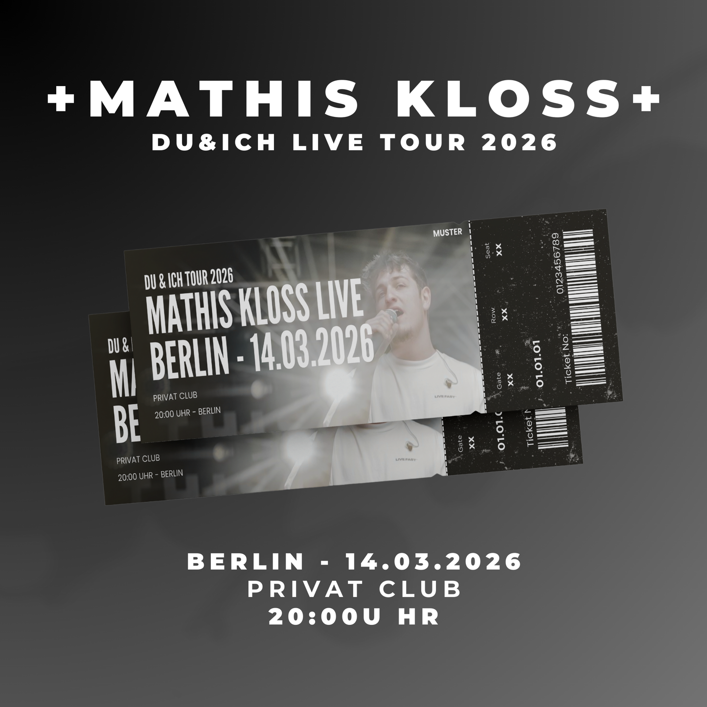 Mathis Kloss – DU&ICH Tour 2026 - BERLIN 14.03.2026 - Online Ticket